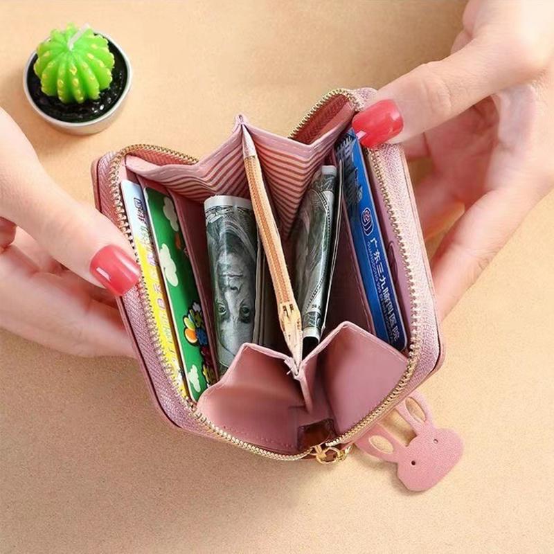 1Pc Short Women Wallets Mini Cute Coin Pocket Card Holder Ladies Female Purse Zipper Wallet Small Wallet For Girls