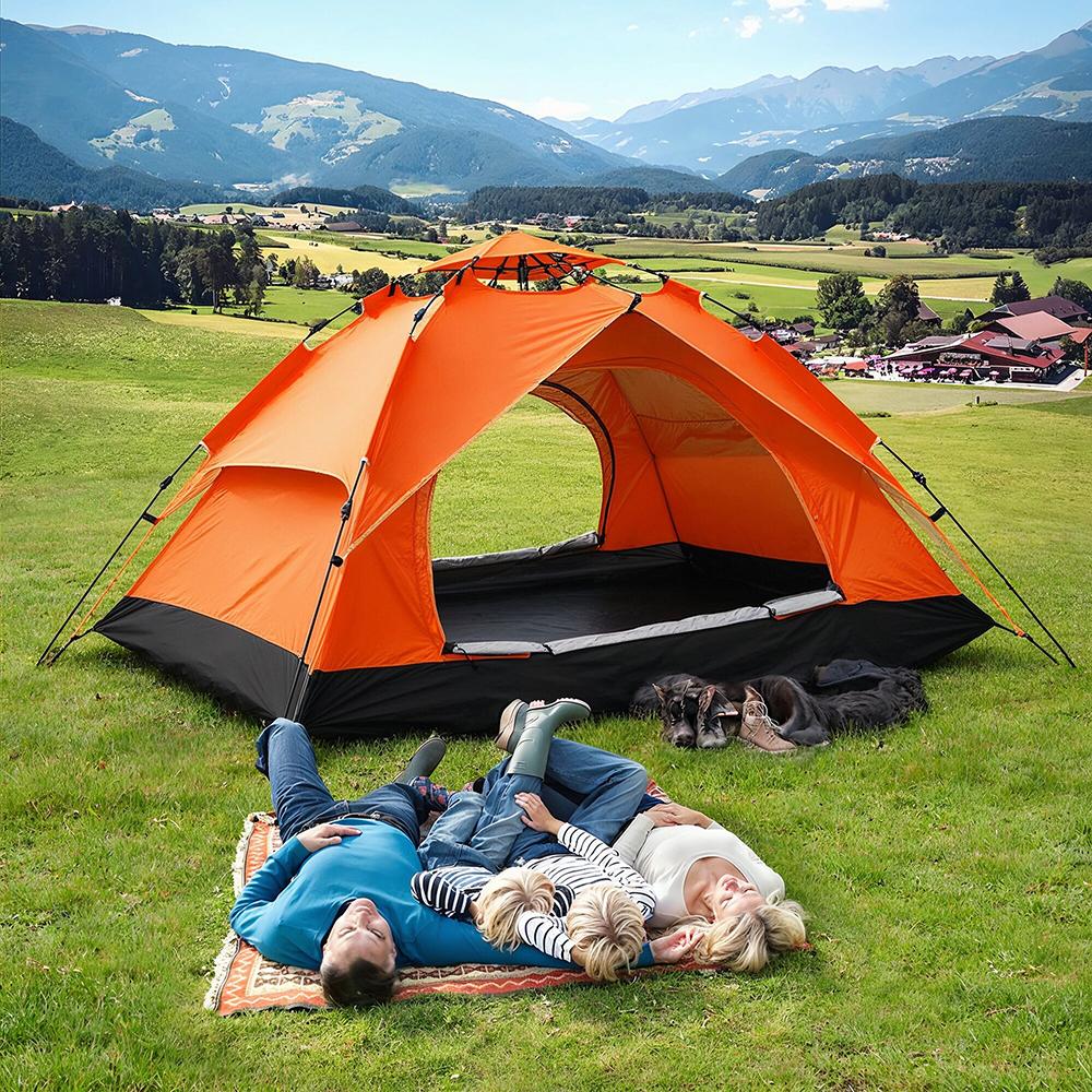 Automatic Pop‑Up Tent 3‑4 Person Outdoor Camping