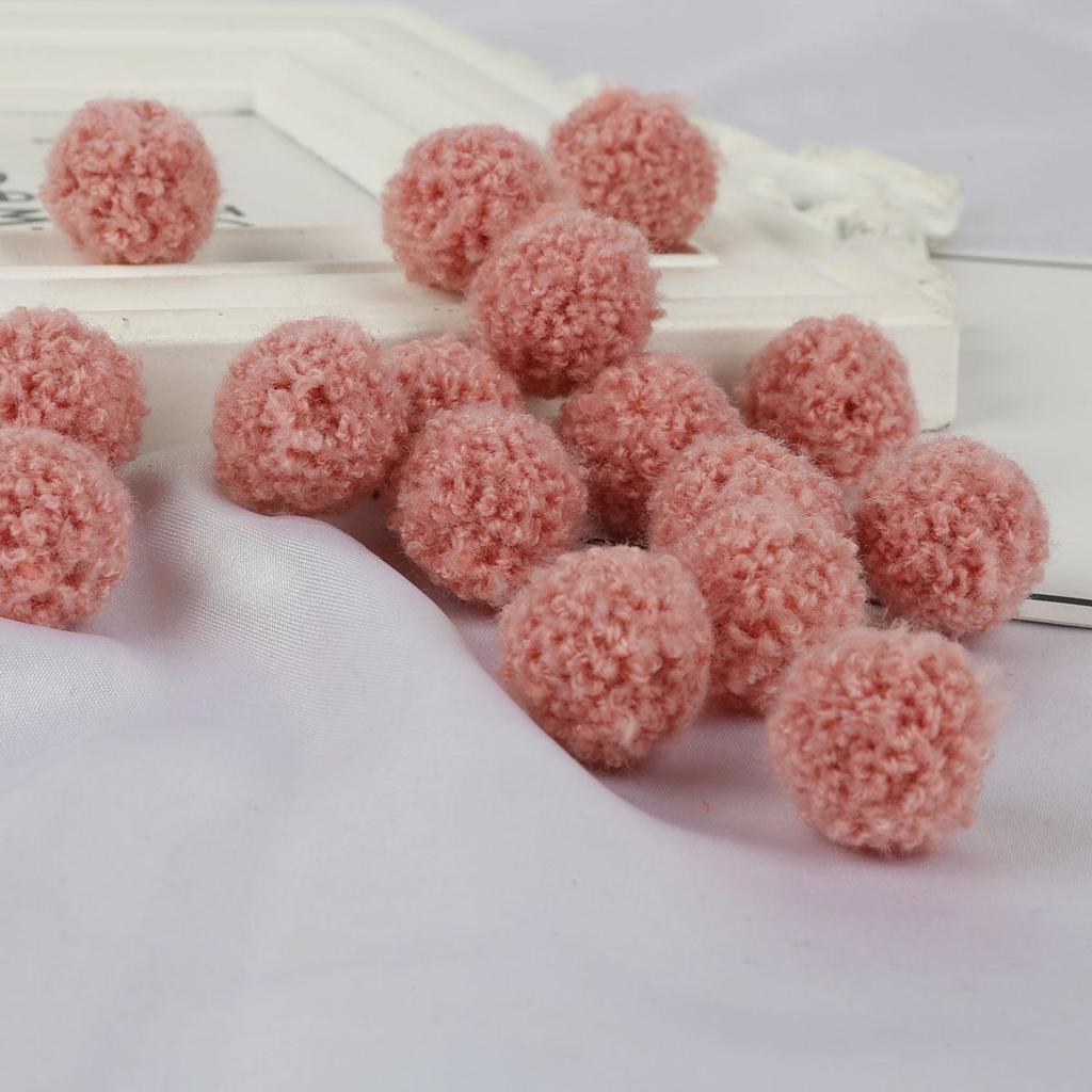 15/20mm Colorful Pompoms Dolls Garment Handmade Material Soft Fluffy Pom Poms Ball For DIY Kids Toys Accessorie