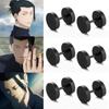 Geto Suguru Earrings Anime Jujutsu Kaisen Cosplay Ear Ring Black Stud Earrings Men Anime Geto Suguru Cosplay Props Jewelry
