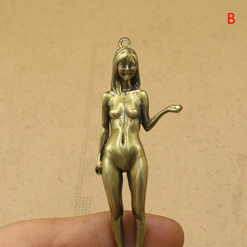 Brass Beauty Copper Ornaments Antique Hand Grips Bare Hand Model Plaything Desktop Ornament Female Statue Arts Home Decoration