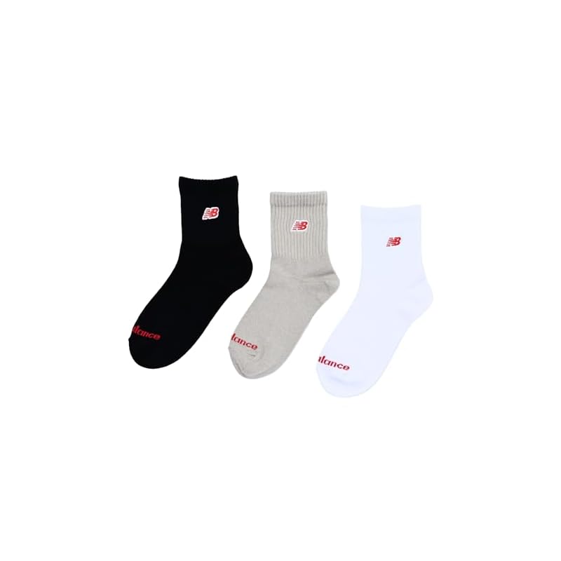[New Balance] Носки для детей/подростков, Подростковые 3 пары (LAS55656), 3 носка/3 упаковки, 3 пары AS1 (Разноцветный 1)