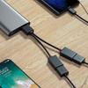 1 в 2 выхода USB-концентратор автомобильный USB-разветвитель кабель многофункциональный адаптер шнур зарядный кабель для Android смартфон