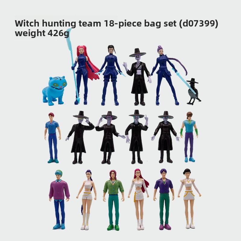 K-Pop Новая группа девушек-охотниц на демонов Мужская группа Фигурка Модель Слепая коробка Tide Play Кукла Украшение