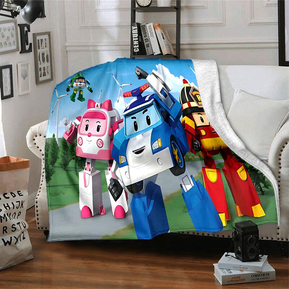 1pc Robotic Heroes Action flannel Blanket for Super Soft Cute Comfort Blanket for Travel Bedding Couch Sofa Blanket Y73061