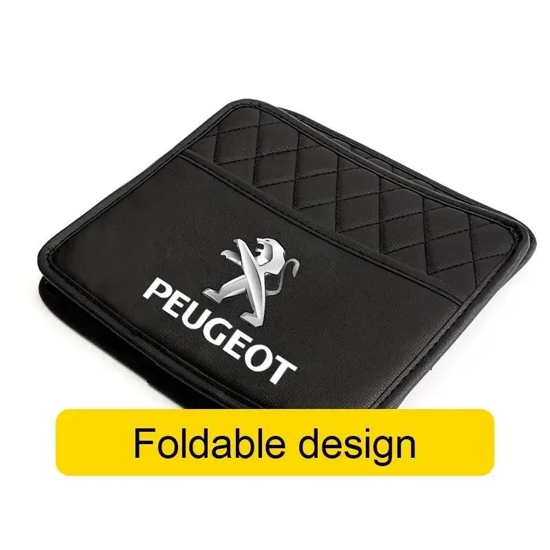 For Peugeot Leather Car Styling Organizer Car Interior Storage Box Sticker Accessories For Peugeot 308 307 206 208 207 3008 508