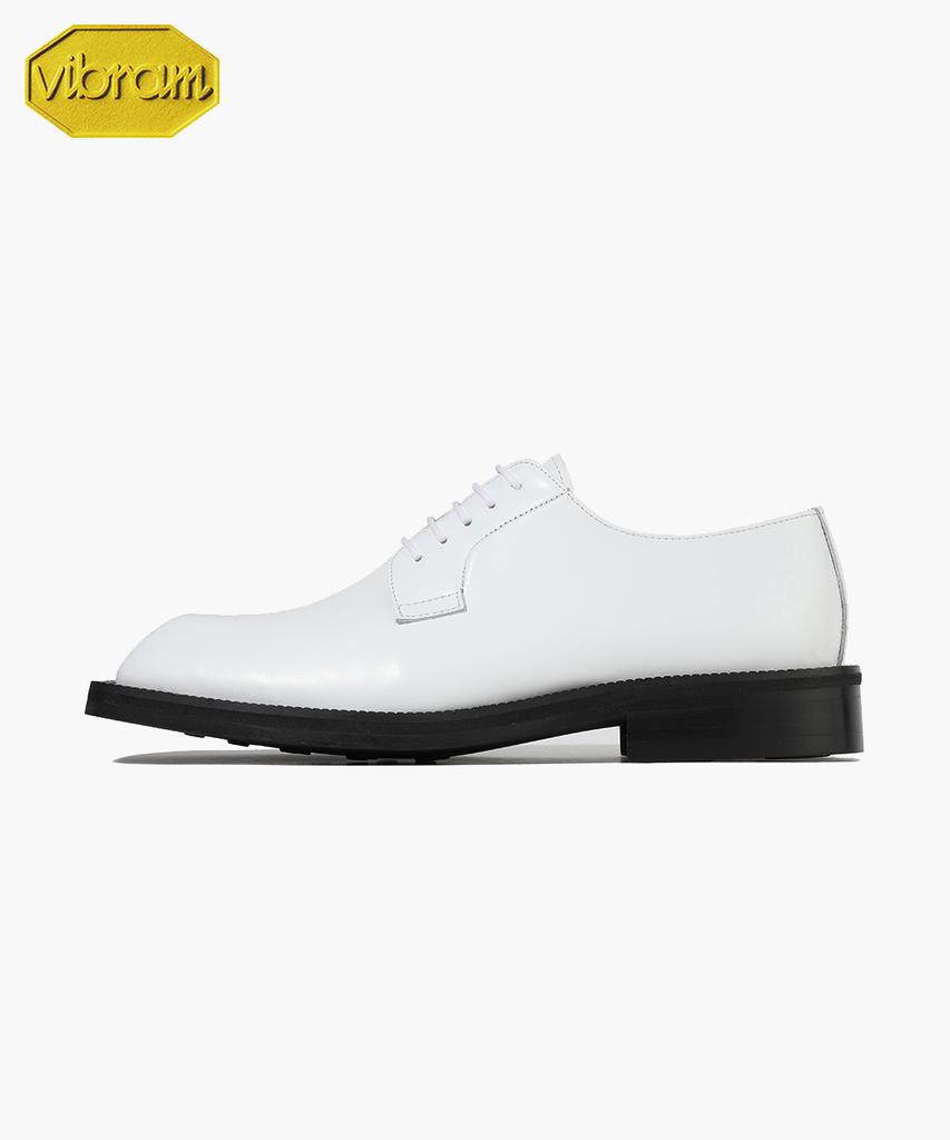 Firenze Atelier [Vibram] Derby на 5 шнурков с объемным квадратным носком 8420 [Кремово-белый]