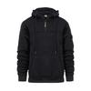 Men's Sweatshirt Hoodie Half Zipper Arm Pocket Cardigan Men's Sports Large Size Casual Hoodie