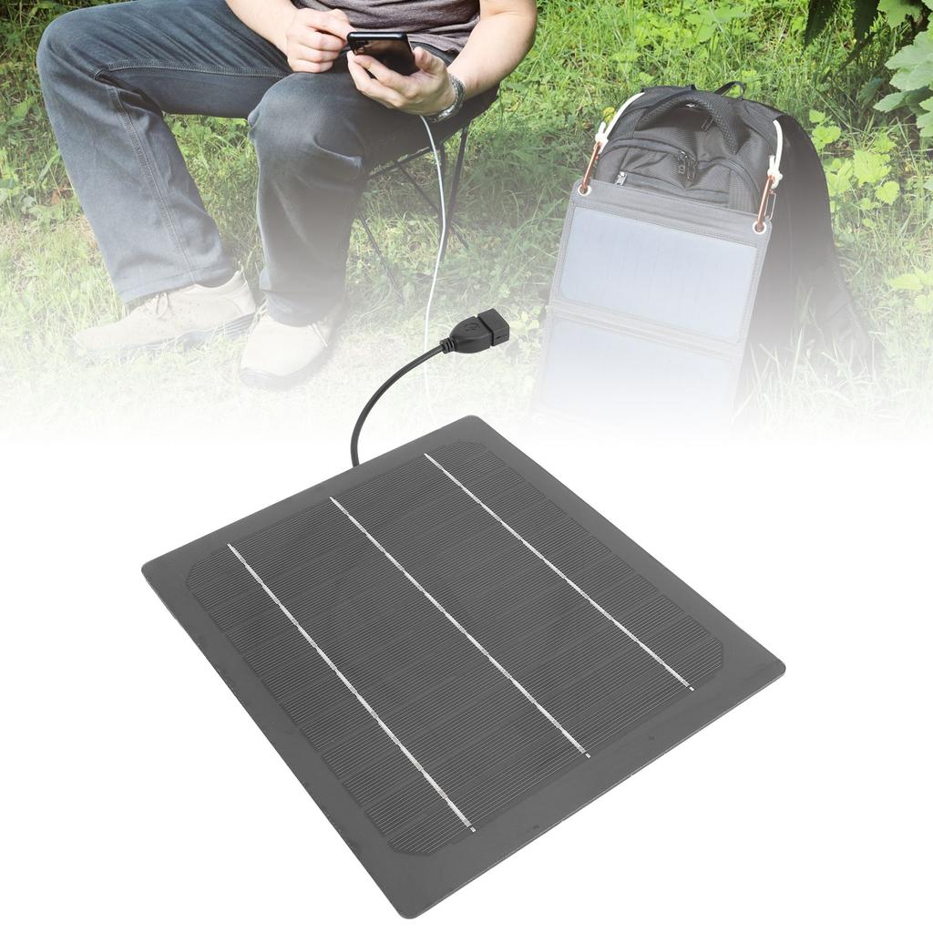 Небольшая солнечная панель 7 Вт 5 В солнечное зарядное устройство высокоэффективное монокристаллическое для кемпинга вентилятор внешний аккумулятор Pho