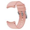 For Samsung Galaxy Watch FE 40mm/Watch6 40mm/44mm/Watch6 Classic 43mm/47mm Watch Band Silicone Strap with Silver Buckle