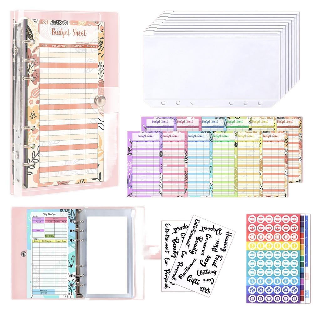 Waterproof A6 Budget Planner Creative Money Organizer Loose-Leaf Binder School Stationery