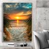 Полный круглый дрель 5D DIY Алмазная картина Морской закат Вышивка крестом Алмазная вышивка