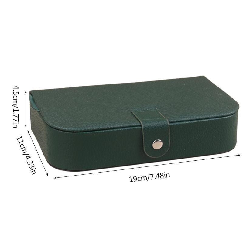 Роскошная шкатулка для хранения подарков, органайзер для хранения, дорожный кейс с кнопкой, кожаный органайзер для украшений, свадьба, помолвка