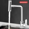 Waterfall Kitchen Faucet Stainless Steel Waterfall Flow Spray Head Hot And Cold Water Sink Mixer Tap Rotating Kitchen Faucets