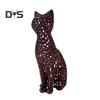 Полая статуэтка кошки, коллекционная 3D-печатная фигурка кошки, украшение для домашнего офиса, настольный котенок, рождественский подарок для любителей кошек