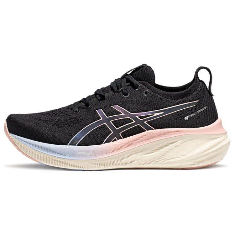 Asics GEL-Nimbus 26 LITE-SHOW Женские низкие беговые кроссовки Черно-розовые 1012B719-001