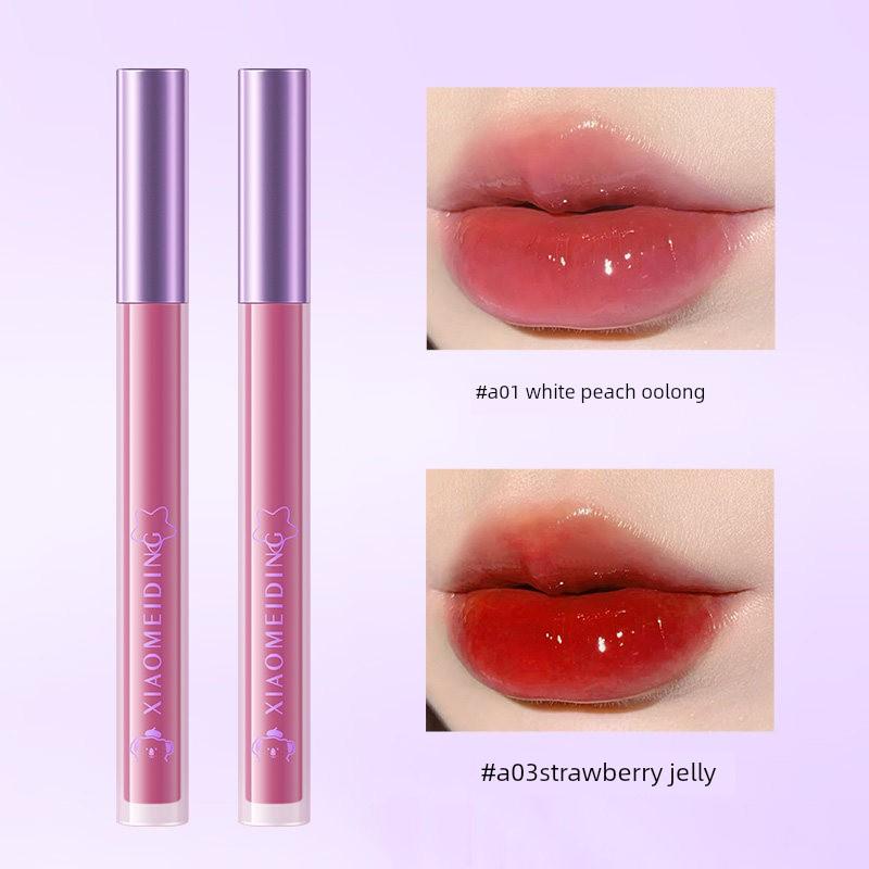 Water-Gloss Mirror Lip Glaze Lipstick for Women, Long-Lasting, Non-Fading, Non-Stick, Waterproof, Affordable, Student Lip Gloss, Non-Fading