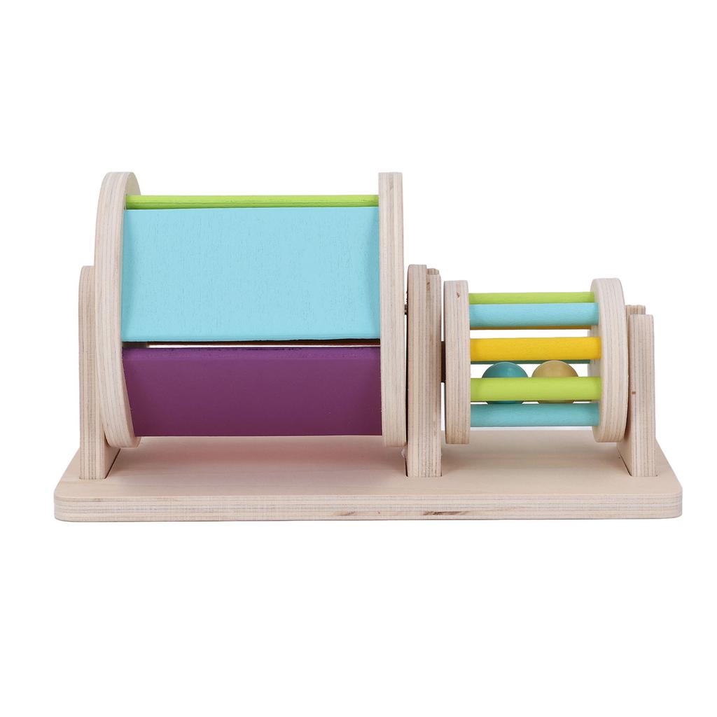 Деревянный барабанчик для обучения цвету, сенсорная игрушка для обучения цвету, обучающая игрушка для детей