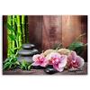 Canvas Print, Orchid Bamboo and Stones