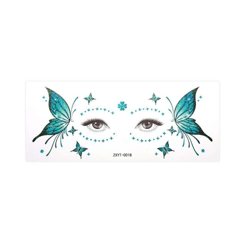 Waterproof Face Tattoo Sticker Realistic Eye Makeup Tattoo Dance Performances