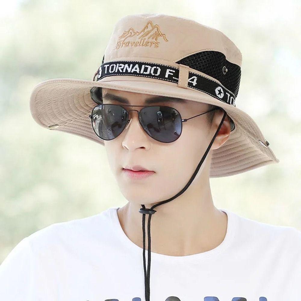 UV Protection Fisherman Hat Quick-drying Panama Cap Fashion Bucket Hat  Fishing Camping