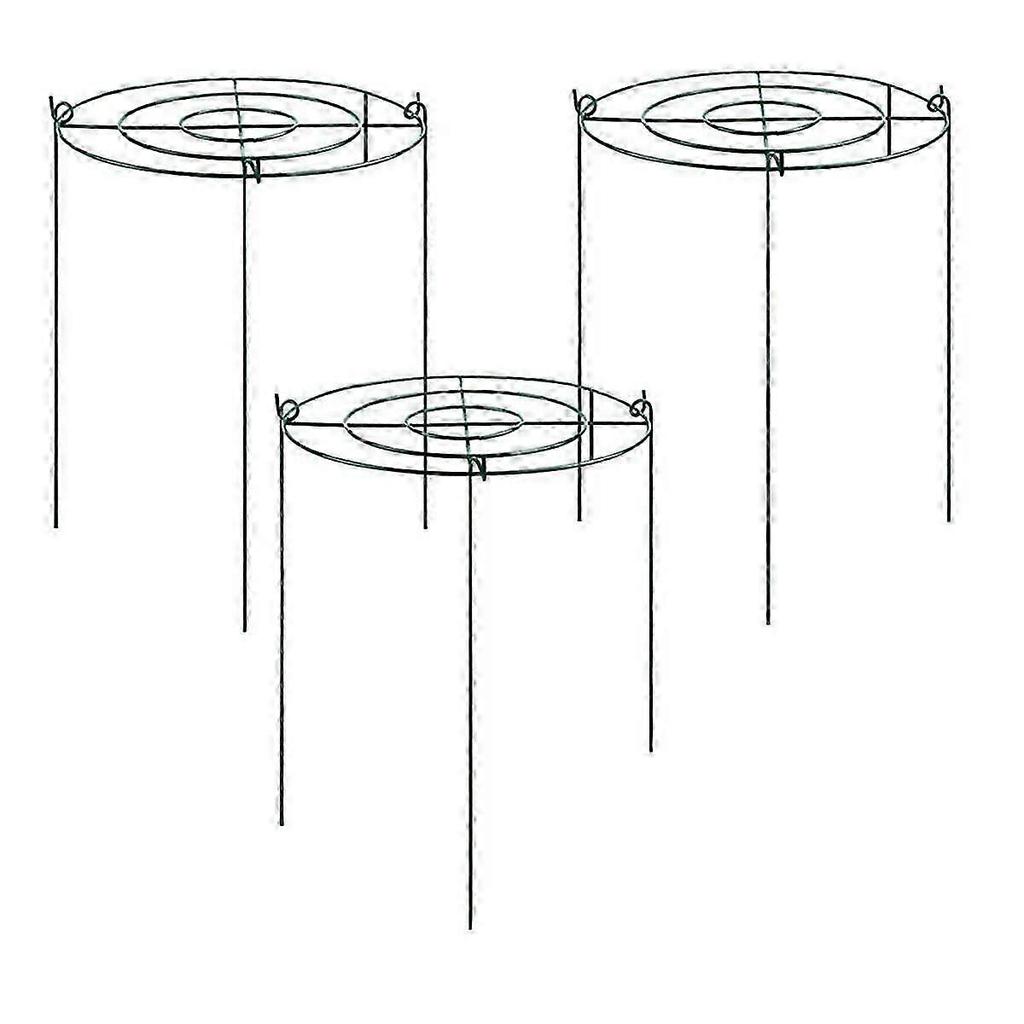 3 Sets Peony Support Cage, Grow Through Hoops Grids With 4pcs Legs,plant Support Brace,flower Stron