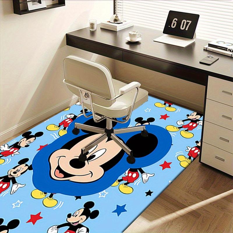 Office Rug Mickey Mouse, Cartoon theme 3D Printed Anti-Slip Rug-Machine Washable for Living Room