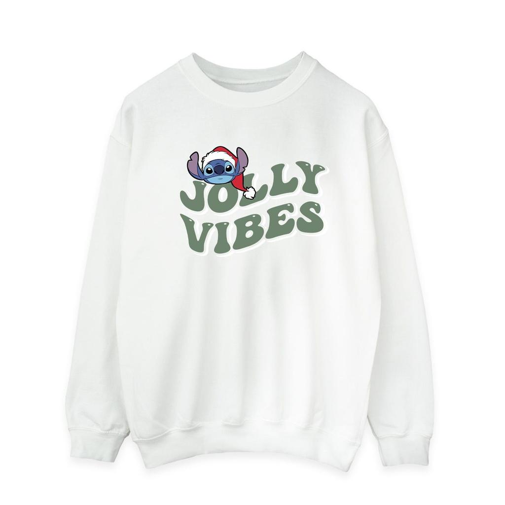 Disney Mens Lilo & Stitch Jolly Chilling Vibes Sweatshirt