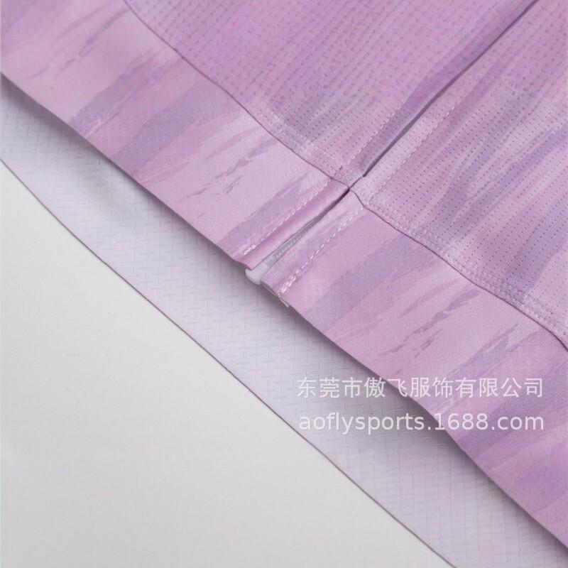 1 Unisex Cycling Jersey Short Sleeve Breathable Quick Dry Road Bike Top Tie Dye Pink