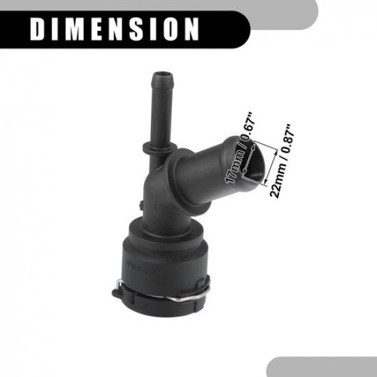Engine Radiator Water Coolant Pipe Single for Volkswagen Beetle 2006-2010