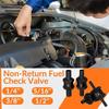 1/4 Inch 5/16 Inch 3/8 Inch 1/2 Inch Fuel Non-Return Inline One-Way Check Valve Suitable For (4 Pieces Black)