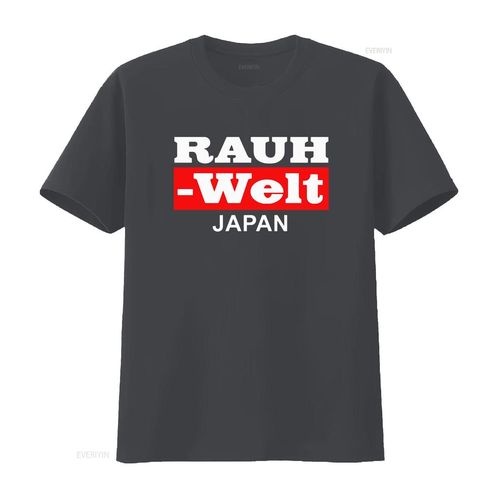 Rauh Welt Japan Red T Shirt Vintage Washed Comfortable Casual Homme Slightly Stylish Top For Everyday Wear Designer Clothes