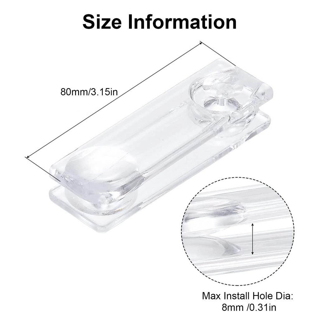 Pack of 8Pcs Plastic Clear Window Shutter Cord Handle for Venetian Blinds Roller Blind Pull Beads Pendants Cord Weights