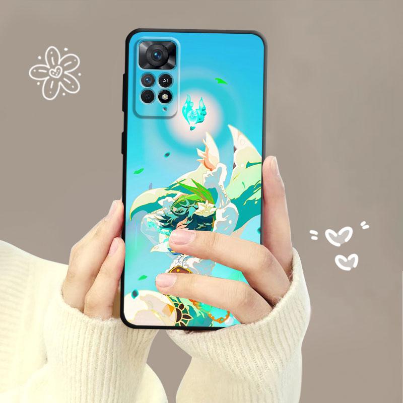 Чехол Genshin Impact Kamisato Ayaka Xiao для Xiaomi Redmi Note 12 11t 11s 11 10 8 Pro 9 9s 9t 8t для Mi 10 8 9a 9c 10c 12c K40