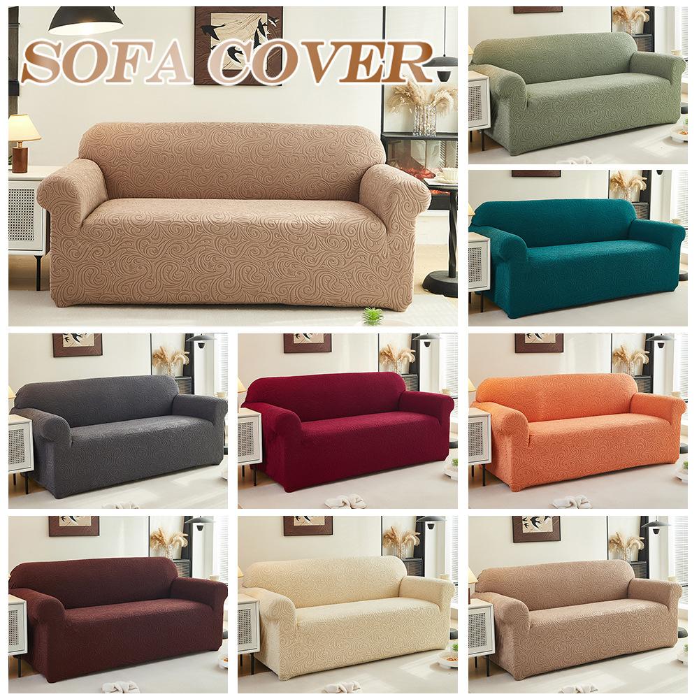 Thickened Elastic Sofa Cover All-inclusive Embossed Fleece Dust Cover Non-slip Sofa Cover All Seasons Are The Same