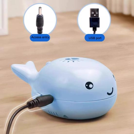 Электрический плавающий мяч для кошек, легкая портативная игрушка в форме кита, перезаряжаемая, простая в использовании, электрическая движущаяся игрушка для домашних животных
