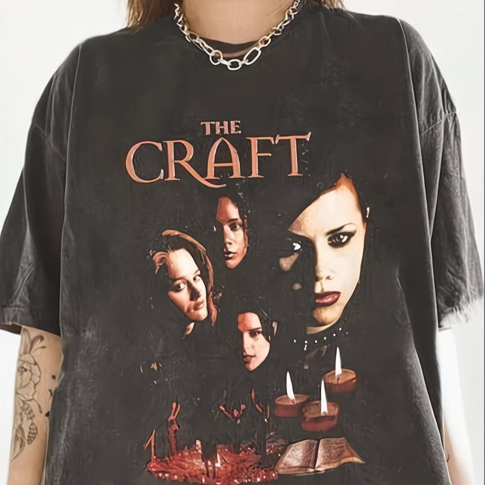 Футболка The Craft Movie Графический Хоррор Фильм Женская Мужская Хлопковая Летняя Весенняя Винтажная Харадзюку Топ Оверсайз Уличная Одежда С Круглым Вырезом