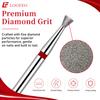 10PCS Diamond Nail Drill Bit Set Reverse Trapezoid 2.4/2.6/3/3.5/4/4.5mm Nail Milling Cutters Nail File Bit Sets for Nail Prep Nail Groove Cleaning