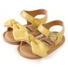 Baby Sandals Creative Knotted Bows Embellished Ring Buckles Adjustable Non-Slip Summer Outdoor Flats Shoes