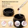 15ML Natural Nails Gel Builder Paper Tray Extension Gel Nail UV Stick Drill Gel French Clear Natural Reinforce Fibre Gel Varnish