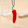 Simple Simulated Chili Necklace Cute Simulated Vegetable Collar New Red Pepper Pendant Necklace