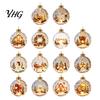 Warm Light Seasonal Ornaments Lighted Christmas Ornaments, 3D Miniature Scene Hanging Balls with LED Light, Cute Indoor Decor Reindeer Penguin