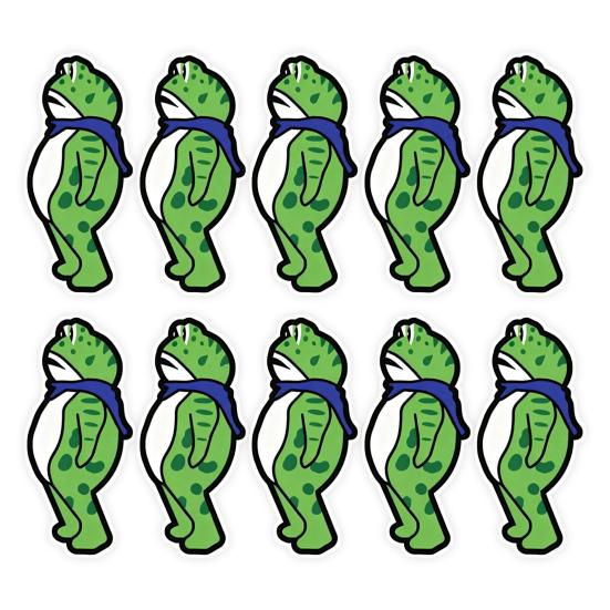 1/5/10/20/50/100Pcs Resist Frog Sticker Waterproof PVC Frog Meme Sticker Cell Phone Laptop Computer Helmet