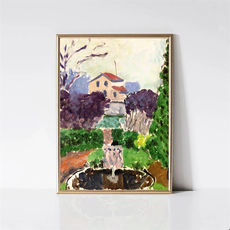 Анри Матисс Классические Работы Цветной Пейзаж Постер Портрет Женщины Кошка Цветок Печать на Холсте Настенное Искусство для Комнаты Домашний Декор