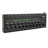 Sound Mixer 10 Channel RGB Professional Stereo Sound Mixer for Amplifier Speaker Handheld