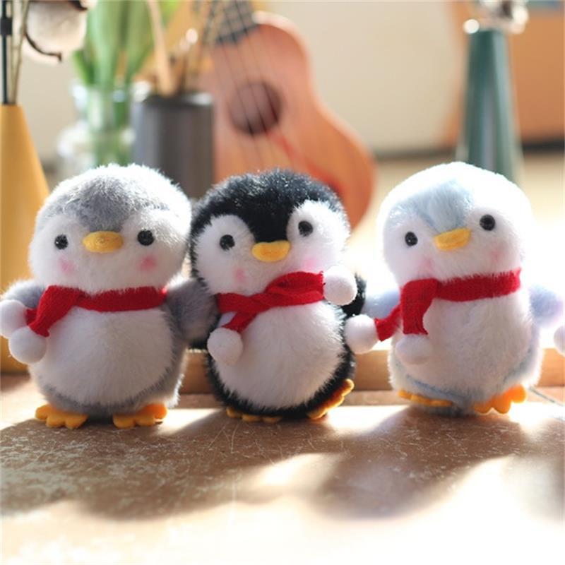 Милый мультяшный пингвин плюшевая кукла рюкзак подвесные украшения сумка брелок кулон девичья милая мягкая игрушка тряпичная кукла детский подарок на день рождения