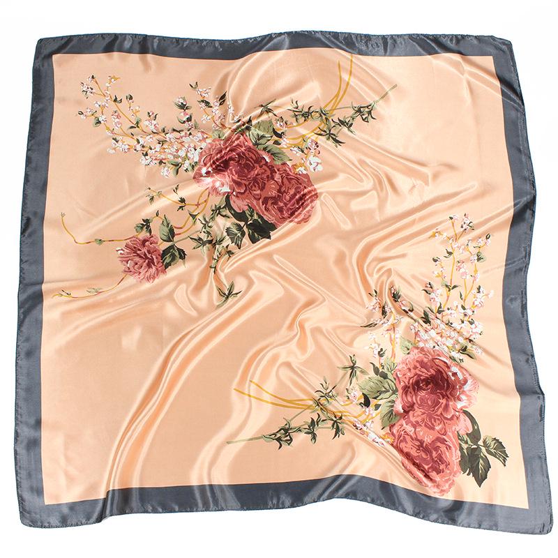 Высококачественные роскошные шелковые шарфы, повязка на голову, шарфы, шейный шарф для женщин, шелковый шарф с цепочкой, женская декоративная шаль