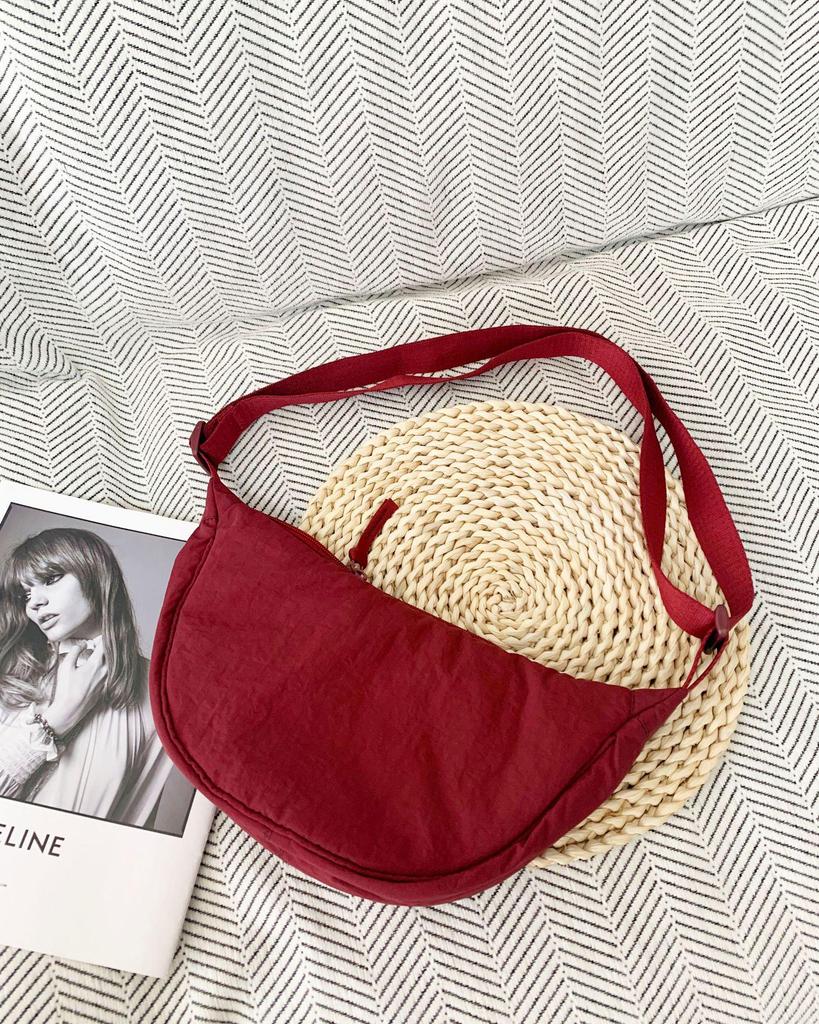 U-Style 2025 Женская модная нейлоновая сумка-пельмень кроссбоди - Легкая, универсальная, маленькая наплечная сумка