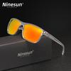 NINESUN New Fashion Men/Women Sunglasses Rainbow Mirror Lens Polarized UV400 Glasses Large Frame High Quality Driving Eyewear