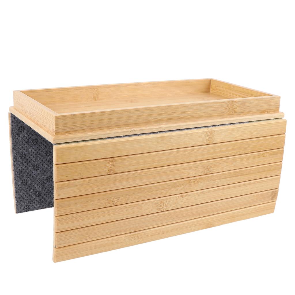 Гибкий органайзер для подлокотника дивана из бамбука и дерева, складной прямоугольный нескользящий подлокотник для дивана, столик